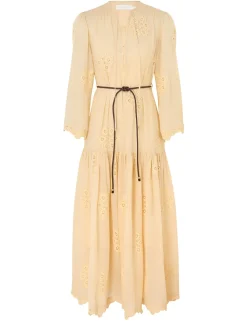Acadian Embroidered Maxi Dress