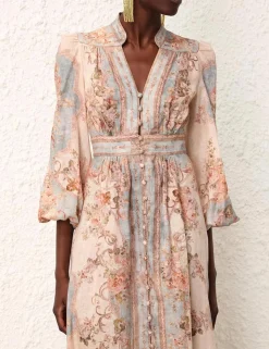 August Plunge Midi Dress