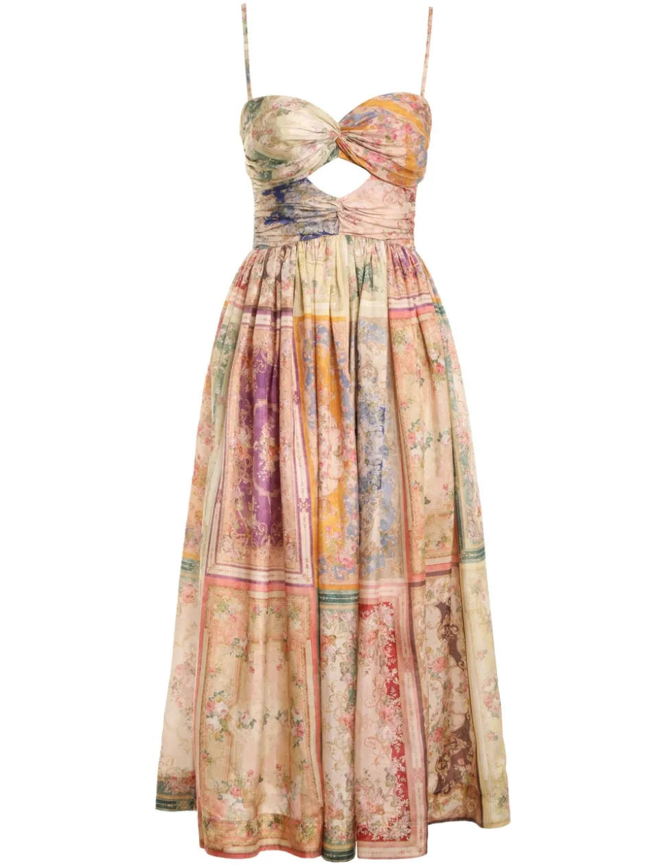 August Tie Front Midi Dress