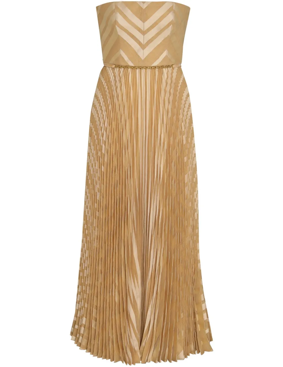 Burnout Pleated Dress