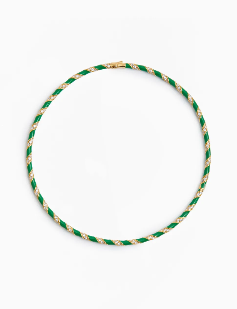 Candy Stripe Pave Choker