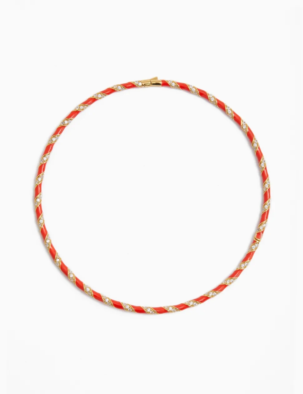 Candy Stripe Pave Choker