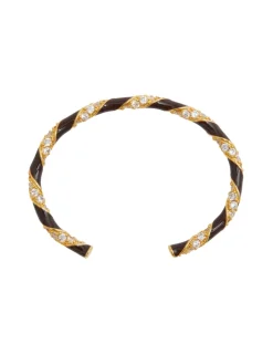 Candy Stripe Pave Cuff