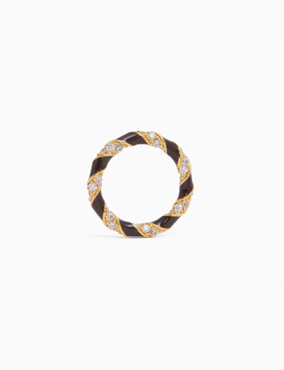 Candy Stripe Pave Ring