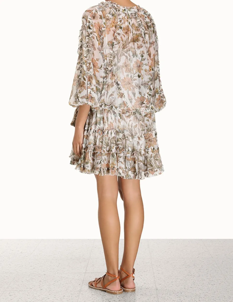 Chintz Billow Frill Mini Dress