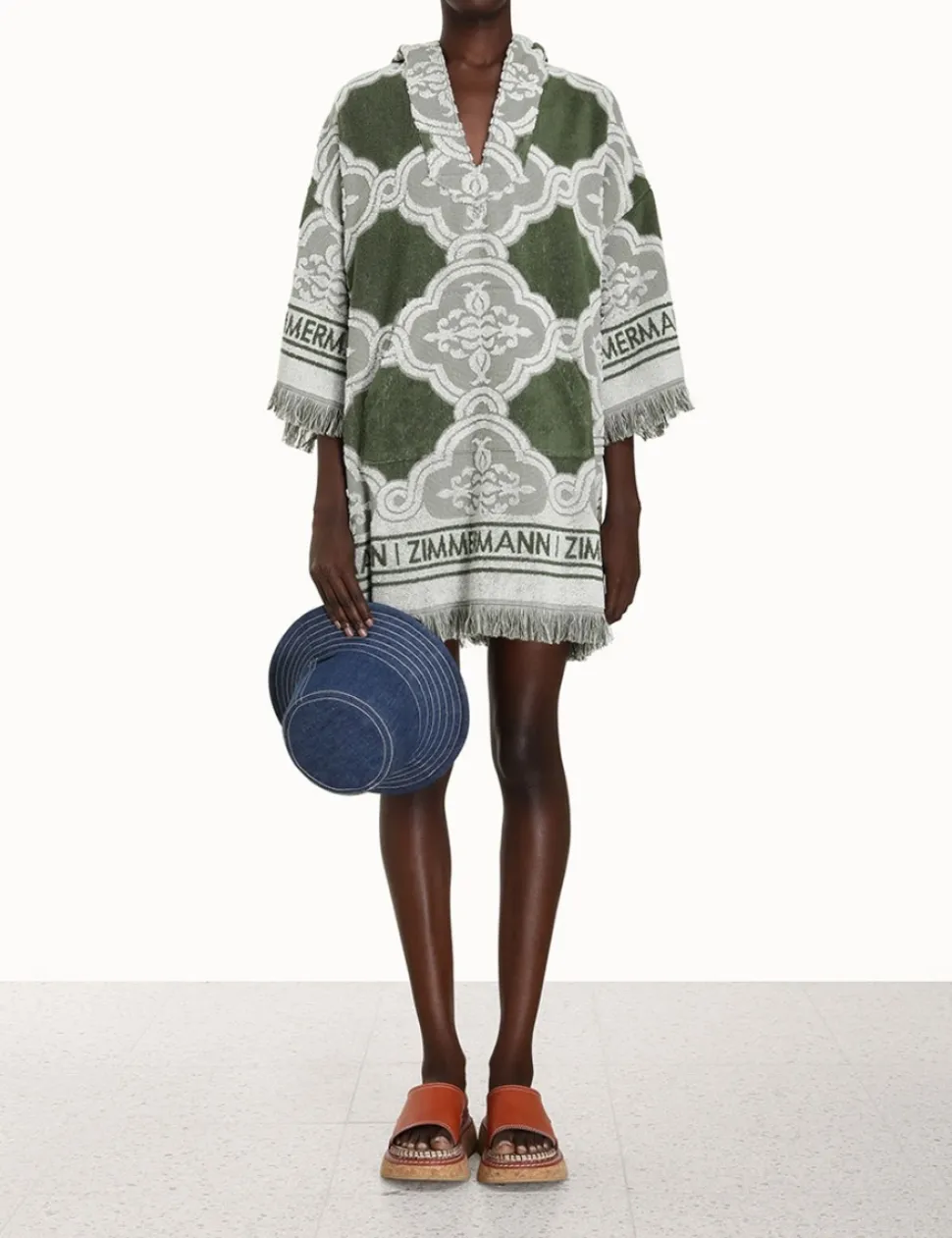 Chintz Hooded Towel Mini Dress