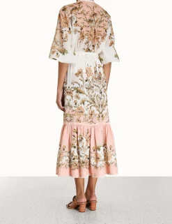 Chintz Tiered Midi Skirt