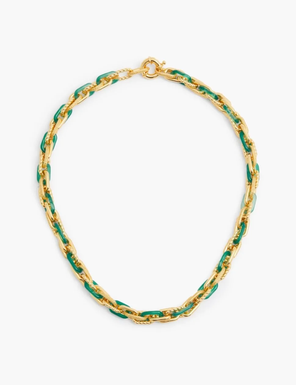 Collage Chain Link Necklace
