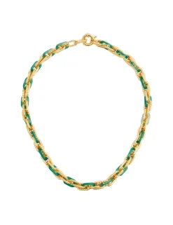 Collage Chain Link Necklace