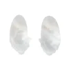 Crystal Carved Pebble Earrings