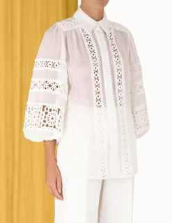 Devi Spliced Billow Blouse