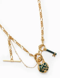 Enamel Locket Necklace