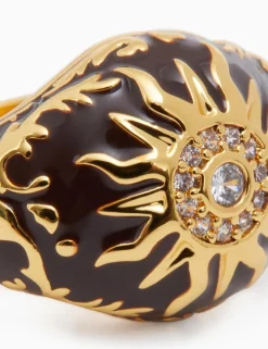Enamel Signet Ring