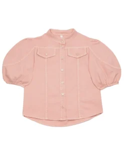 Ginger Utility Denim Top
