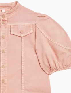 Ginger Utility Denim Top