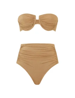 Junie Lurex Gathered Bikini