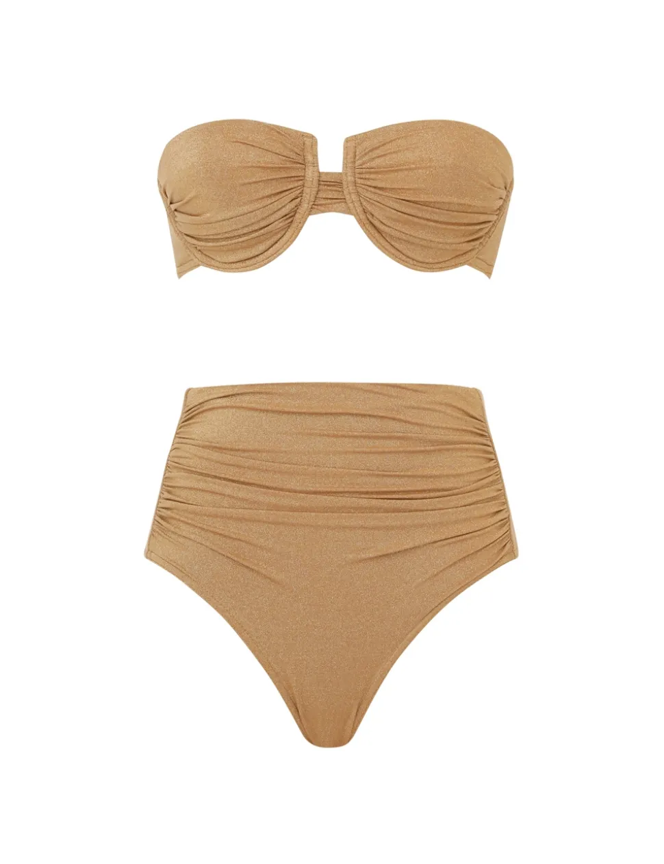 Junie Lurex Gathered Bikini
