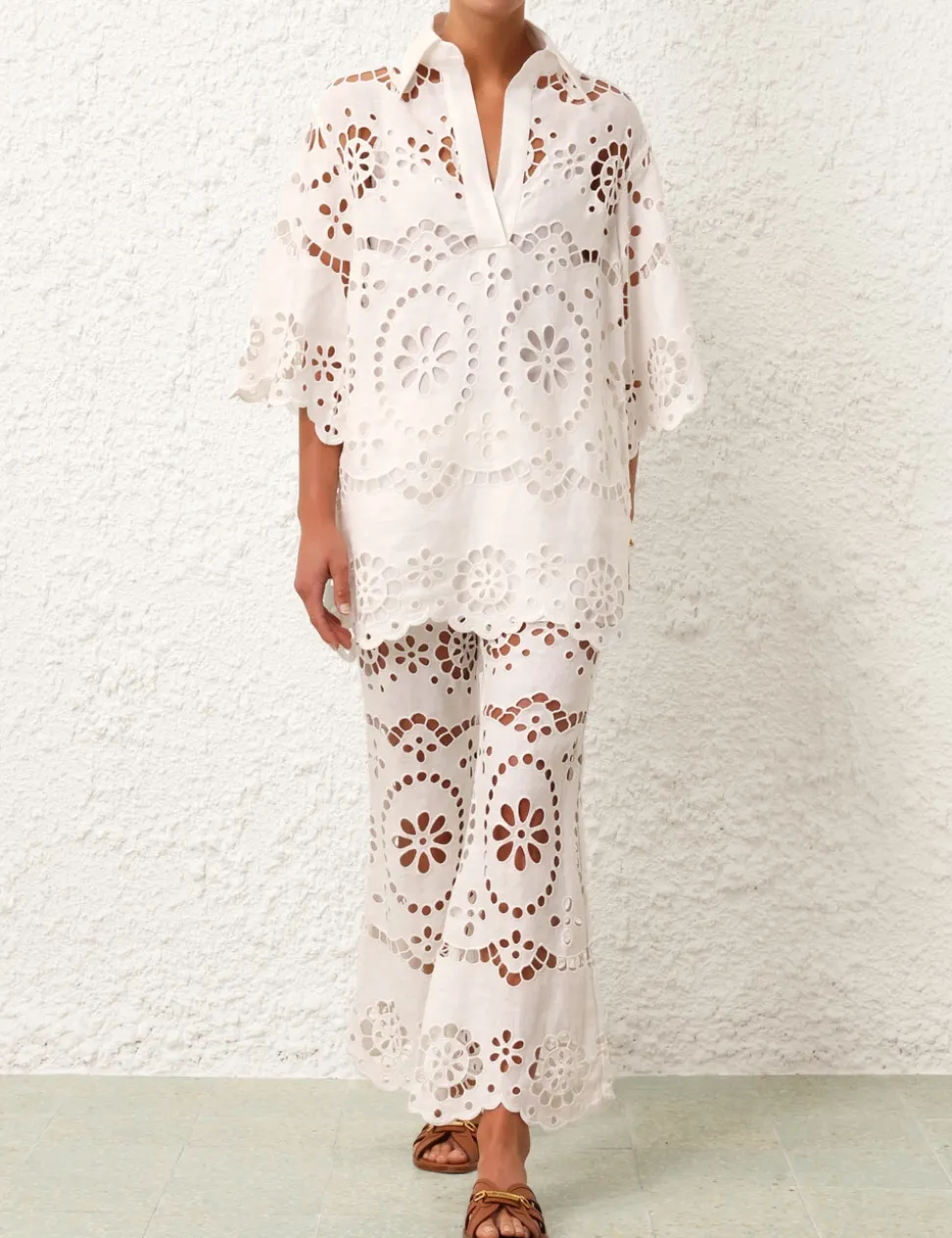 Lexi Embroidered Flare Pant