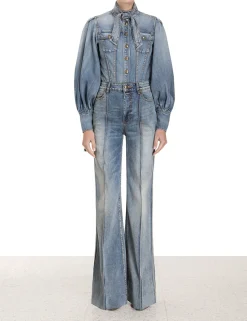 Luminosity Denim Corset Shirt