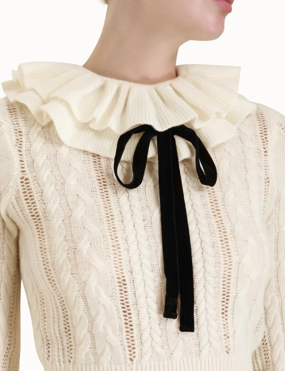 Luminosity Frill Neck Sweater