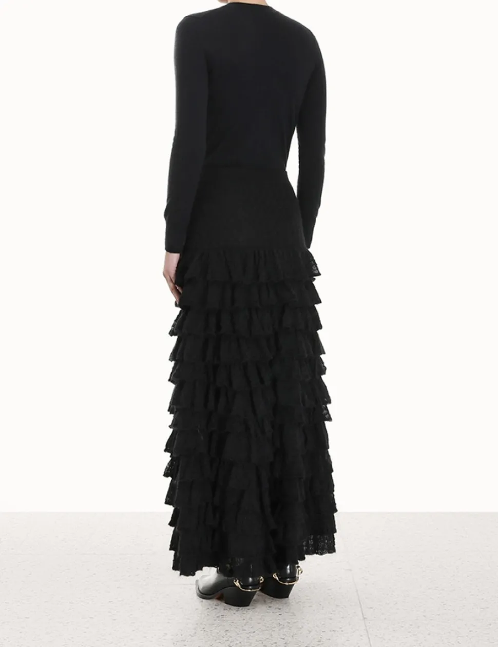 Luminosity Lace Frill Skirt
