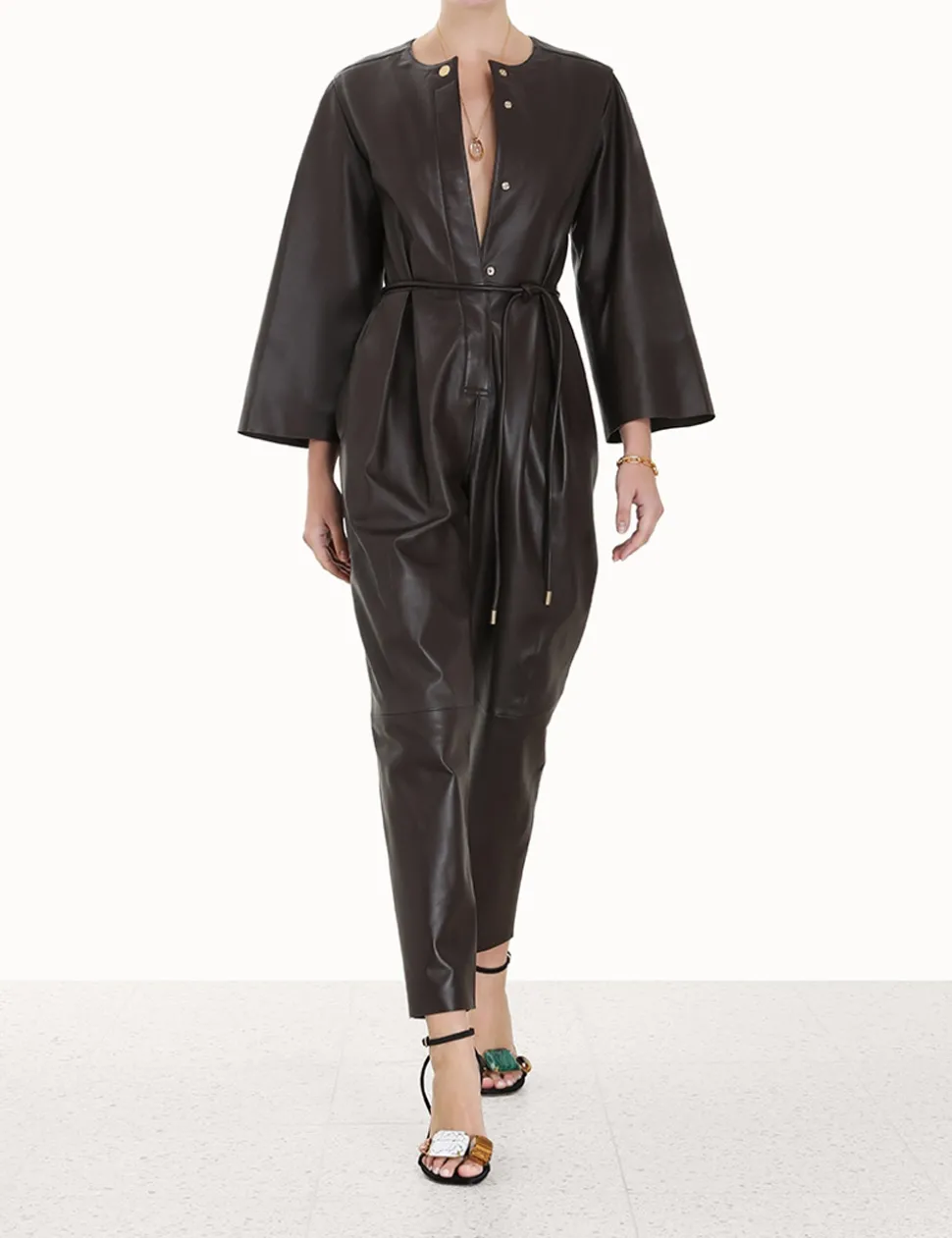 Luminosity Leather Jumpsuit