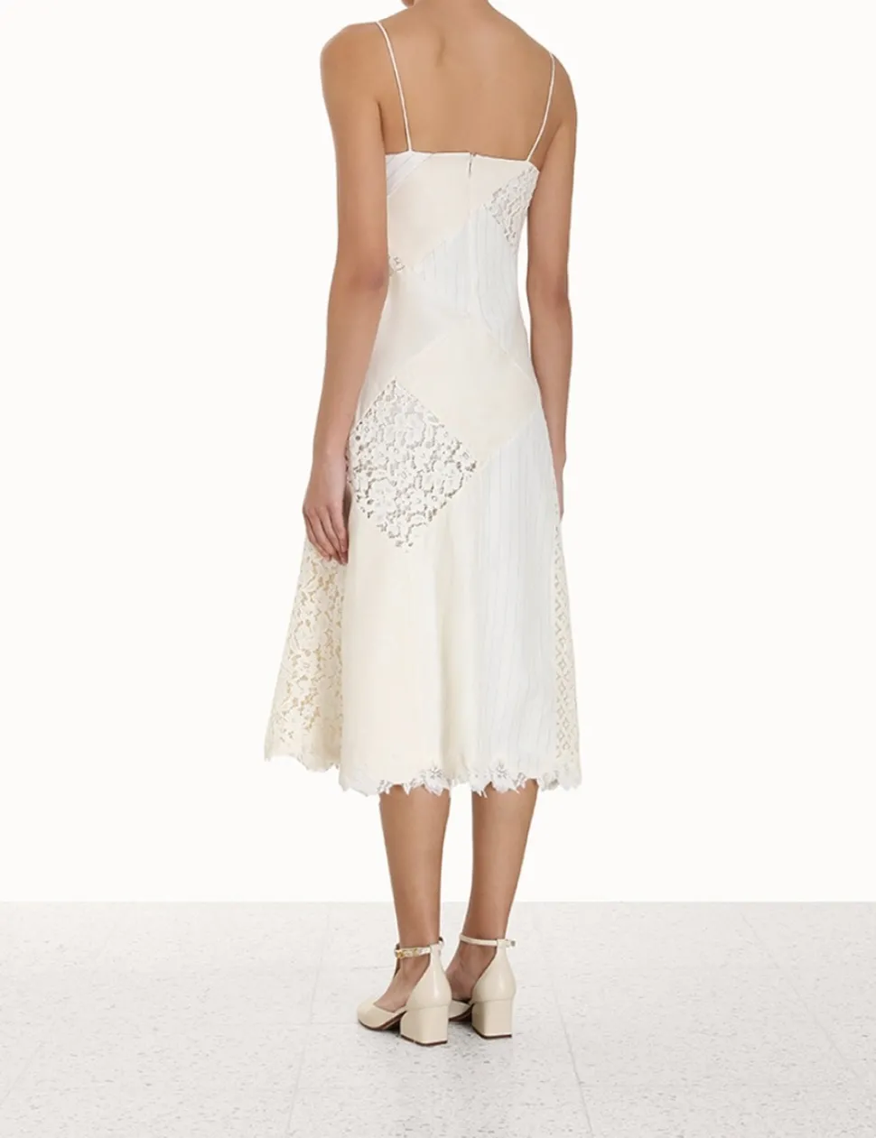 Luminosity Patch Lace Dress
