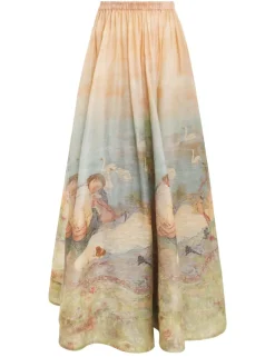 Luminosity Ruched Maxi Skirt