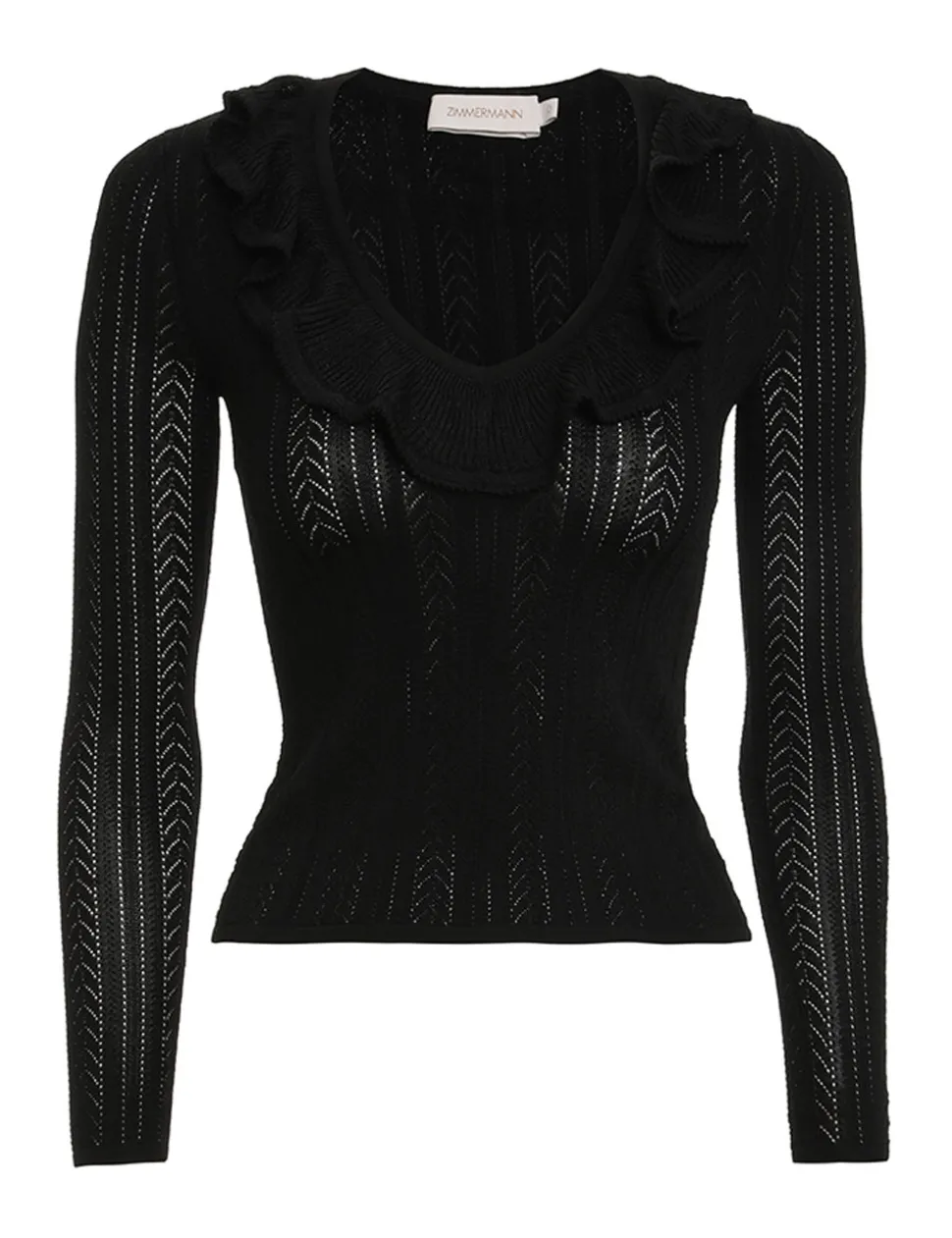 Luminosity V-Neck Ruffle Top