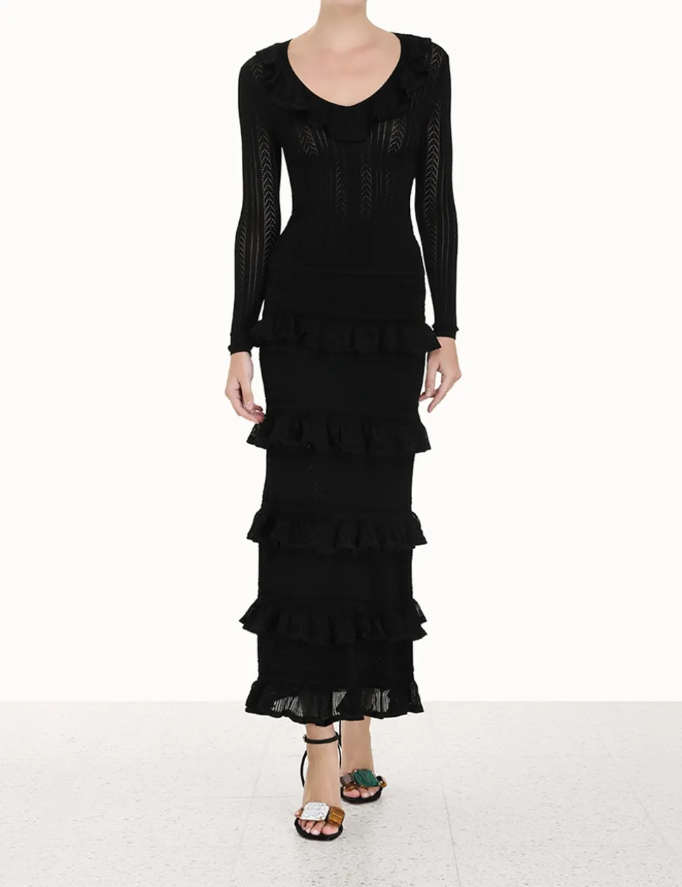 Luminosity V-Neck Ruffle Top