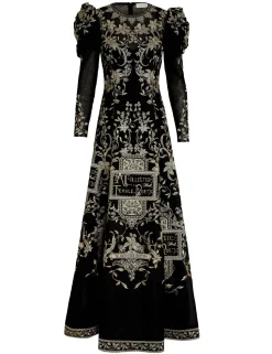 Lyrical Embroidery Midi Dress