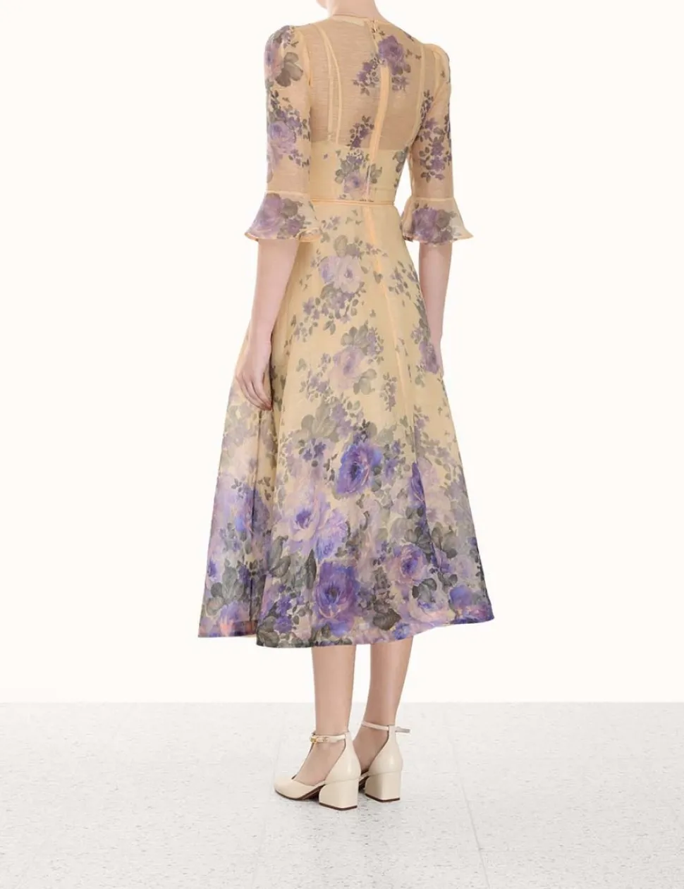 Lyrical Flare Sleeve Midi