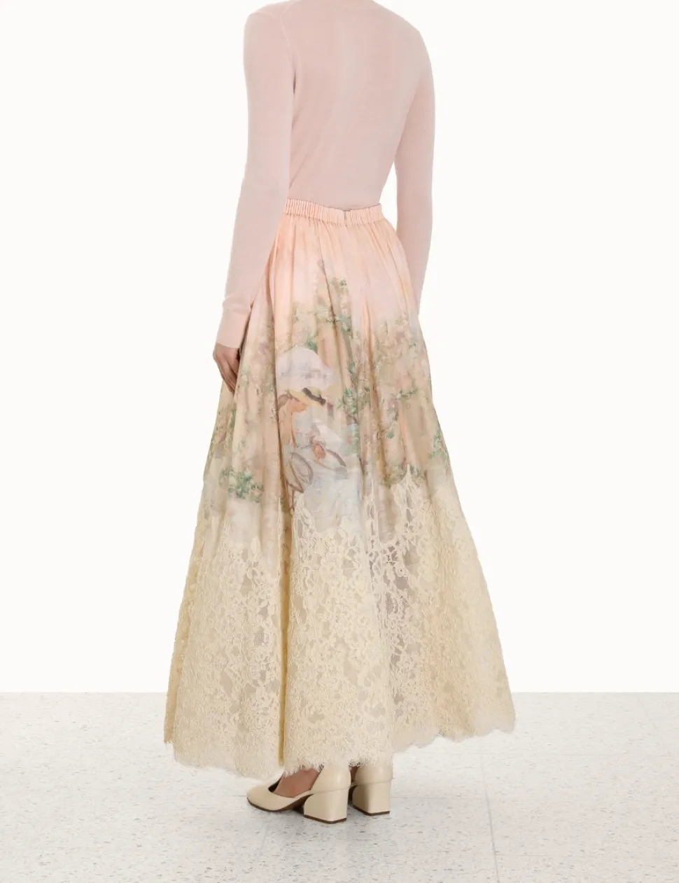 Lyrical Lace Midi Skirt