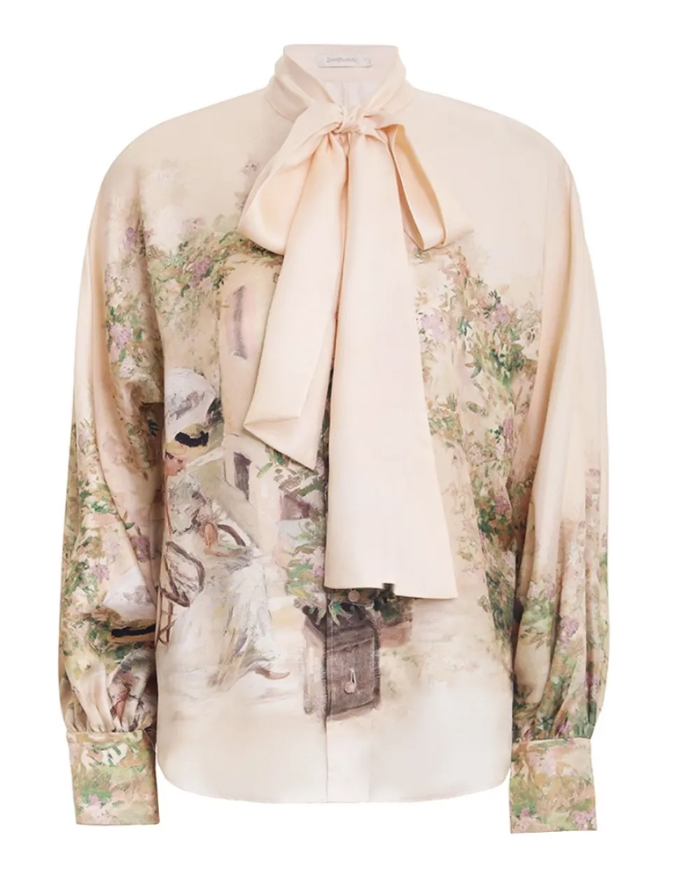 Lyrical Neck Tie Blouse