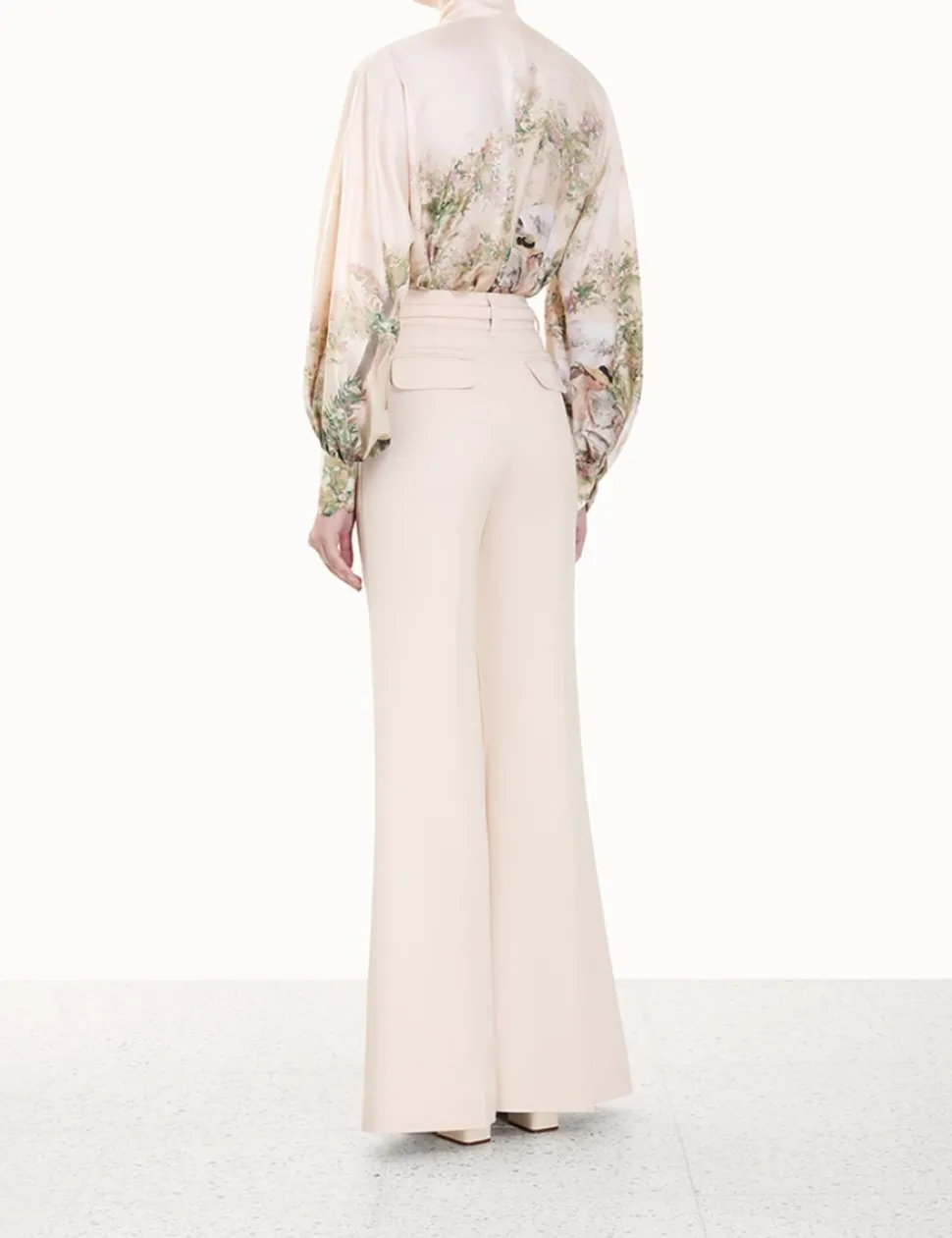 Lyrical Neck Tie Blouse