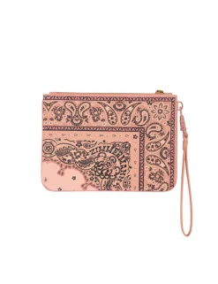 Medium Printed Leather Pouch