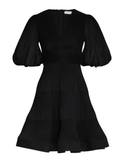 Pleated Mini Dress