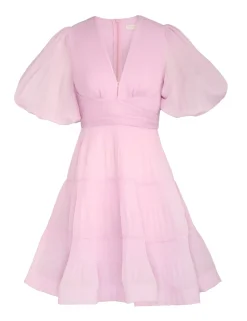 Pleated Mini Dress