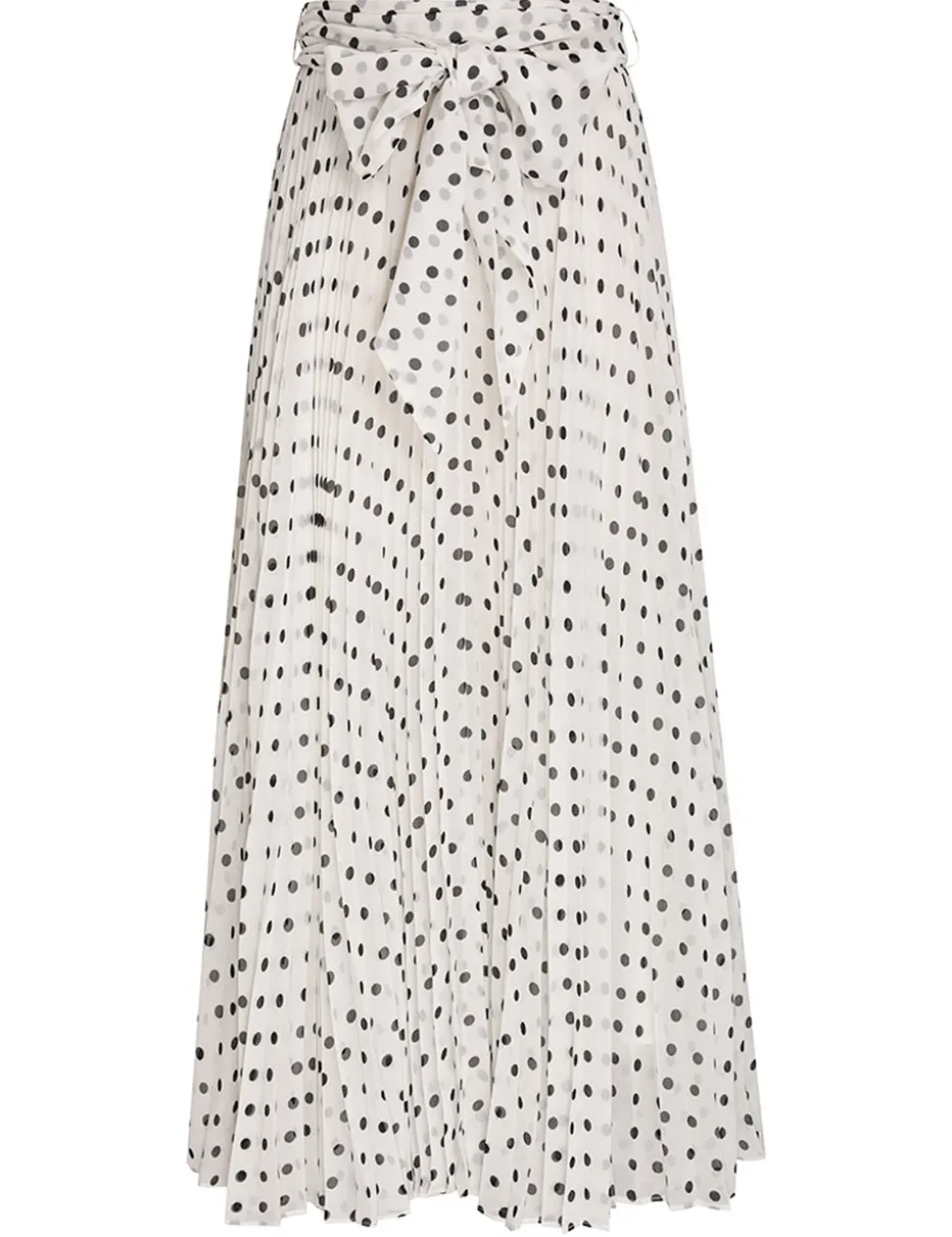 Pleated Sunray Midi Skirt