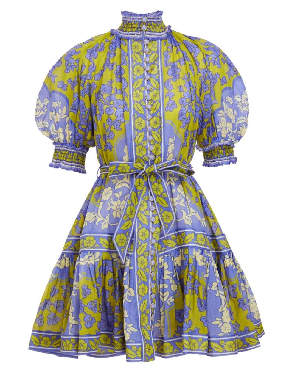 Raie Lantern Mini Dress