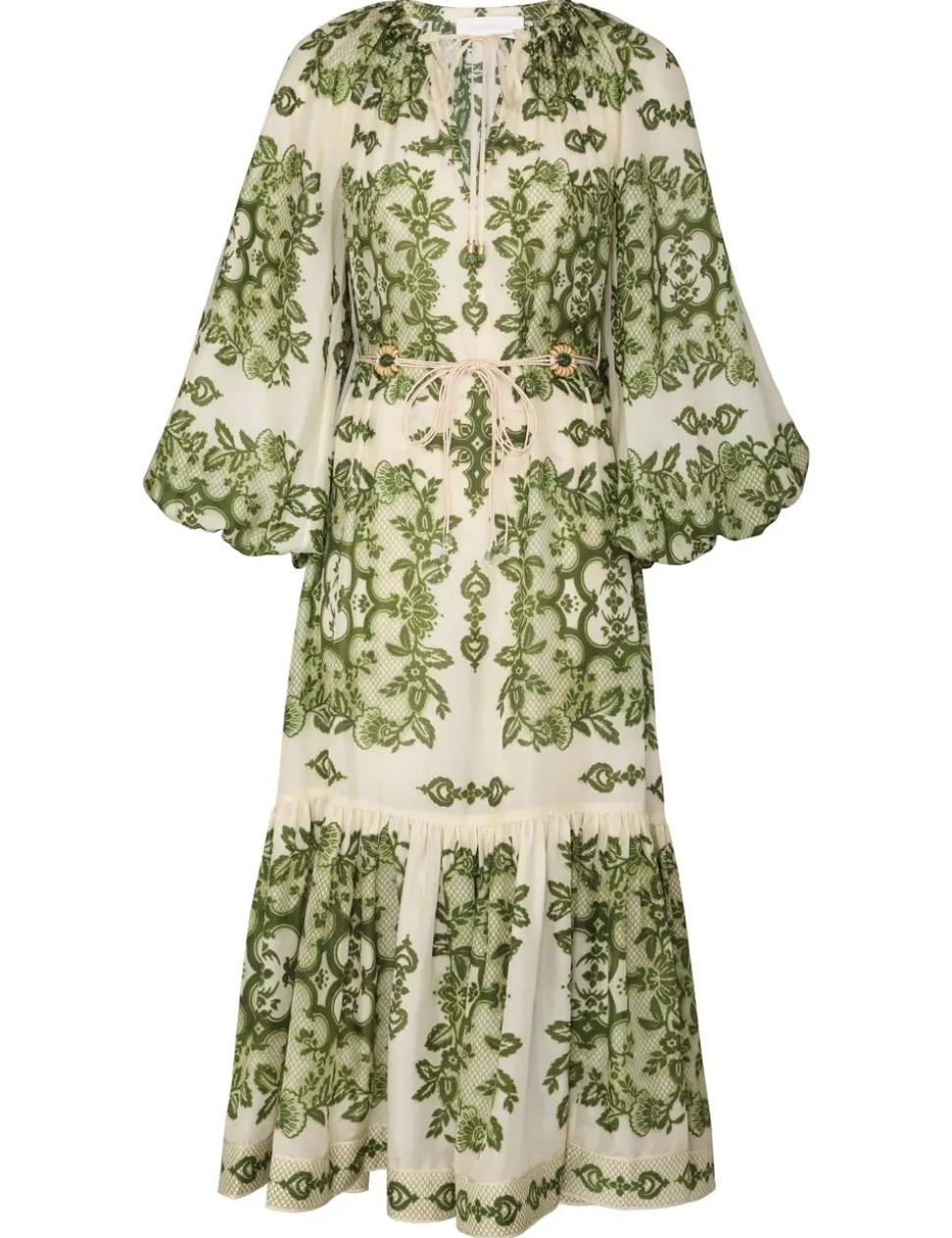 Raie Tiered Billow Midi Dress