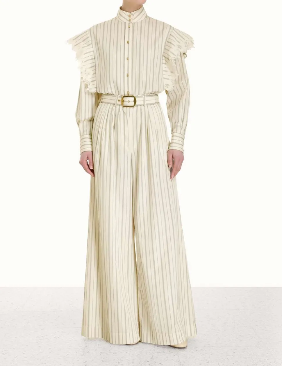 Sensory Lace Stripe Shirt