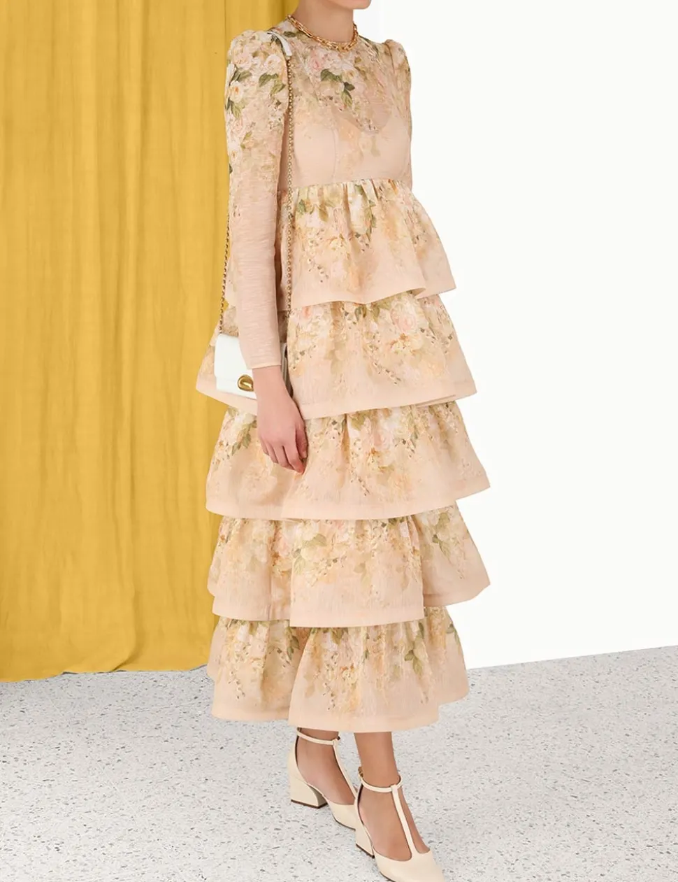 Sensory Tiered Midi Dress