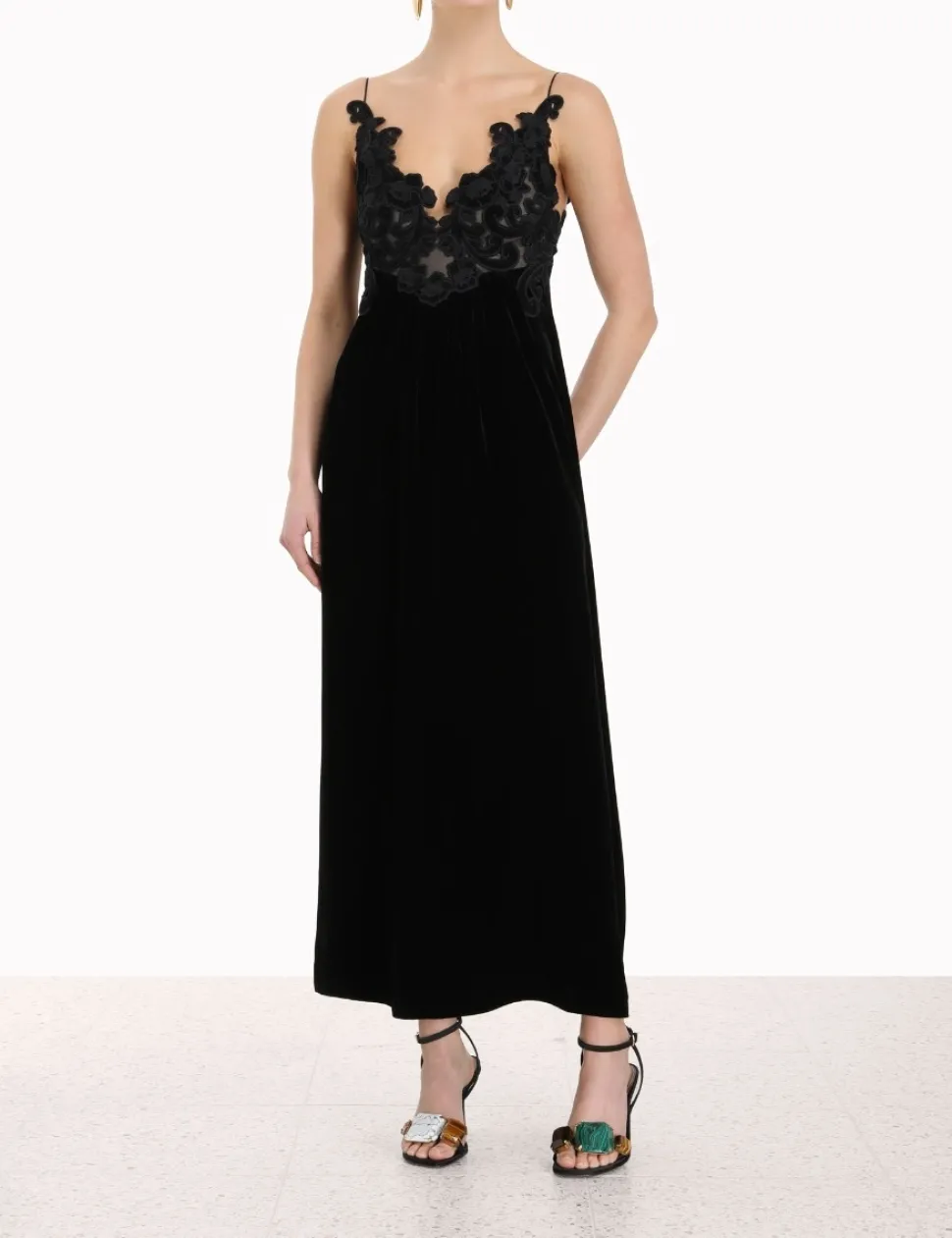 Sensory Velvet Slip Dress