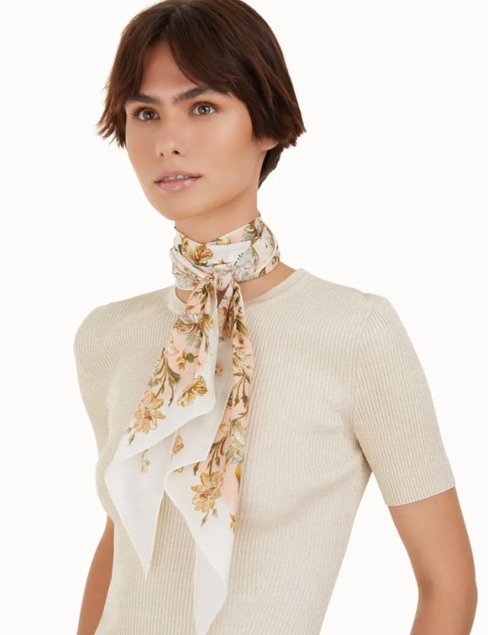 Silk Cotton Neck Scarf