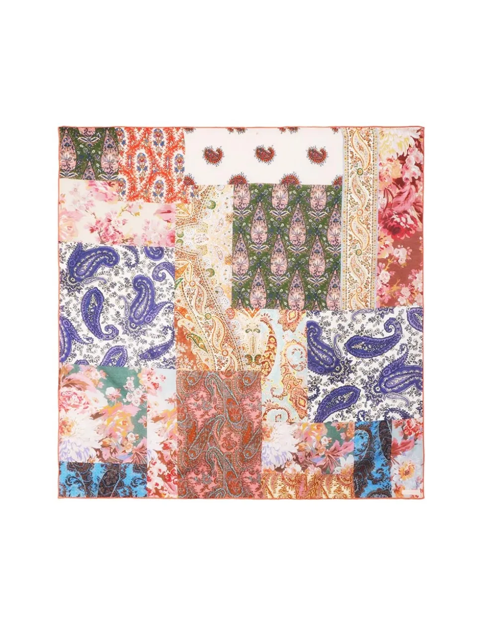 Silk Cotton Square Scarf