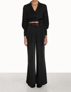 Silk Wrap Top