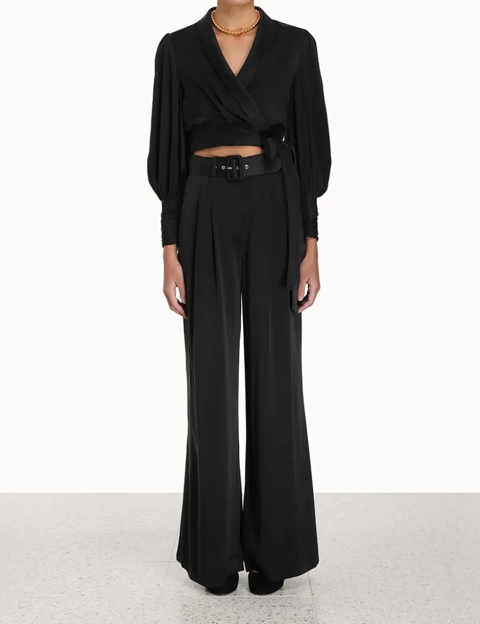 Silk Wrap Top