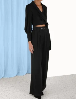 Silk Wrap Top