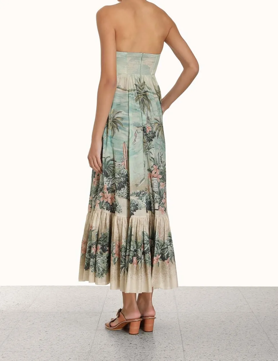 Vacay Strapless Tie Dress